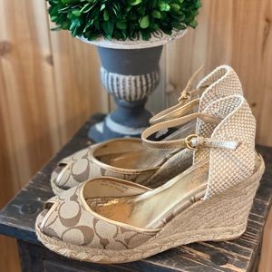 Coach Wedge Espadrilles